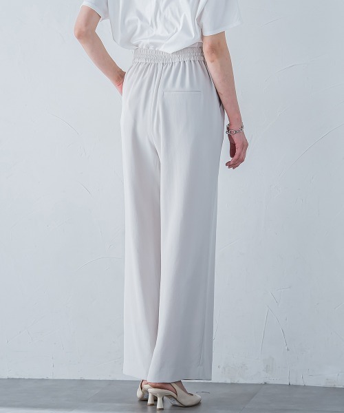 LAUTREAMONT(ロートレアモン)の「キレイ×リラックス アムンゼンワイドパンツ≪洗濯機で洗える≫(その他パンツ・レディース・ベージュ/ブラック/チャコールグレー/ライトブルー・7号/9号/11号)」の6枚目の写真