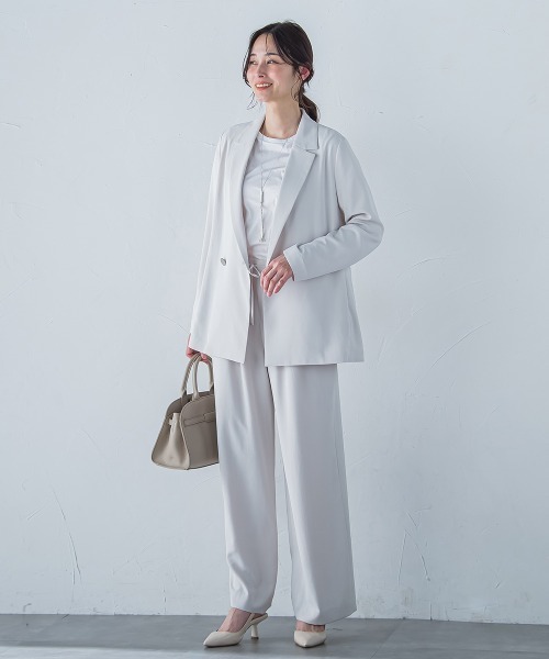 LAUTREAMONT(ロートレアモン)の「キレイ×リラックス アムンゼンワイドパンツ≪洗濯機で洗える≫(その他パンツ・レディース・ベージュ/ブラック/チャコールグレー/ライトブルー・7号/9号/11号)」の9枚目の写真