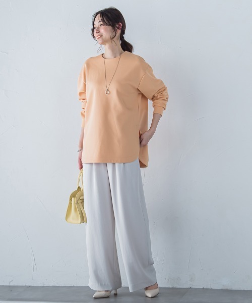 LAUTREAMONT(ロートレアモン)の「キレイ×リラックス アムンゼンワイドパンツ≪洗濯機で洗える≫(その他パンツ・レディース・ベージュ/ブラック/チャコールグレー/ライトブルー・7号/9号/11号)」の18枚目の写真