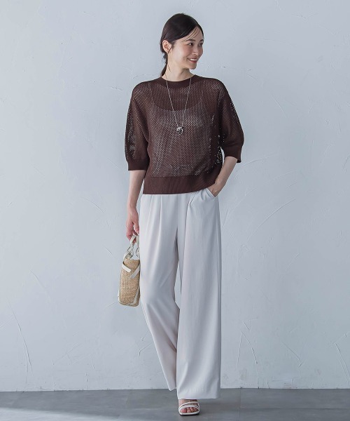 LAUTREAMONT(ロートレアモン)の「キレイ×リラックス アムンゼンワイドパンツ≪洗濯機で洗える≫(その他パンツ・レディース・ベージュ/ブラック/チャコールグレー/ライトブルー・7号/9号/11号)」の20枚目の写真