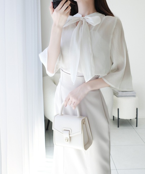 セール】【mily bilet】透け感コーデ でつくる、映えガーリー。前後