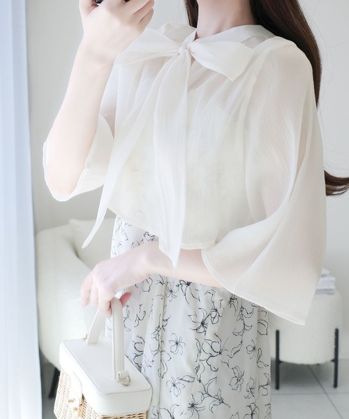 セール】【mily bilet】透け感コーデ でつくる、映えガーリー。前後