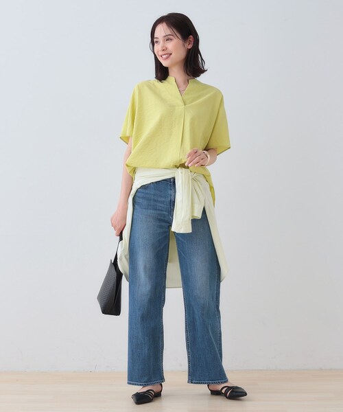 INDIVI(インディヴィ)の「【洗える/UVケア/SETUP可能】スキッパードルマンブラウス(シャツ/ブラウス・レディース・ライトグレー/アイボリー/ブラック/スモーキーグリーン系/チャコールグレー/ブラウン系/ライトグレー系5・03/38/34/05/15 /13)」の21枚目の写真