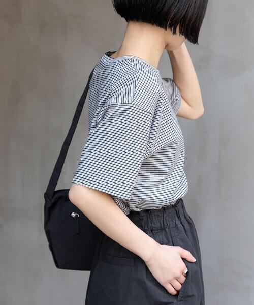 FORK&SPOON（フォークアンドスプーン）の「FORK&SPOON　マルチカラーボーダーTシャツ（Tシャツ/カットソー・レディース・ネイビー/ブラック/グリーン・1）」の18枚目の写真