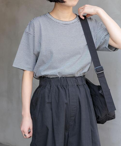 FORK&SPOON（フォークアンドスプーン）の「FORK&SPOON　マルチカラーボーダーTシャツ（Tシャツ/カットソー・レディース・ネイビー/ブラック/グリーン・1）」の19枚目の写真