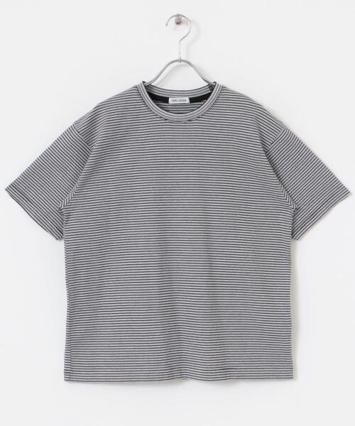 FORK&SPOON（フォークアンドスプーン）の「FORK&SPOON　マルチカラーボーダーTシャツ（Tシャツ/カットソー・レディース・ネイビー/ブラック/グリーン・1）」の21枚目の写真