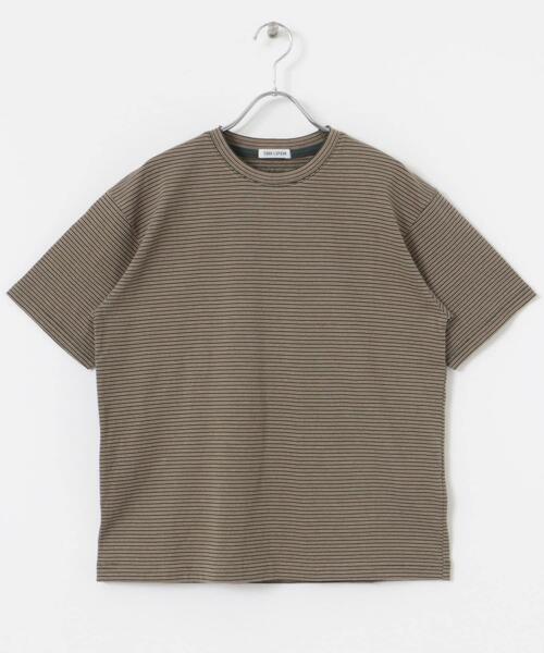 FORK&SPOON（フォークアンドスプーン）の「FORK&SPOON　マルチカラーボーダーTシャツ（Tシャツ/カットソー・レディース・ネイビー/ブラック/グリーン・1）」の5枚目の写真