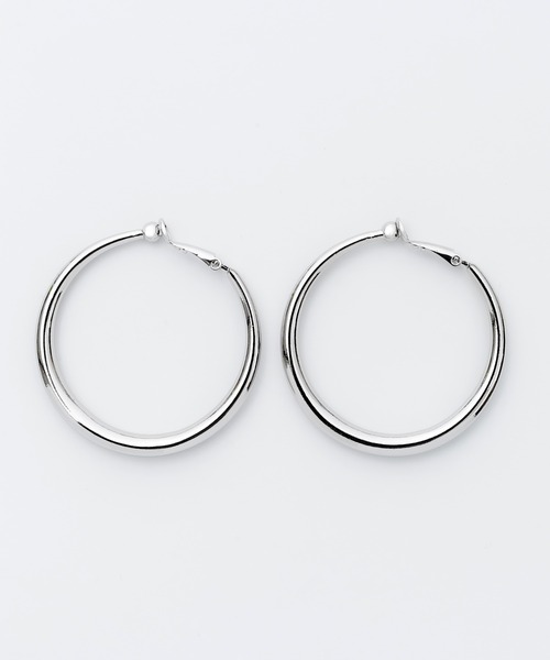 ciite' surgical stainless(シーテサージカルステンレス)の「【 金属アレルギー対応 】ボリューム フープイヤリング (両耳用) サージカルステンレス(イヤリング・レディース・シルバー/ゴールド・FREE)」の5枚目の写真