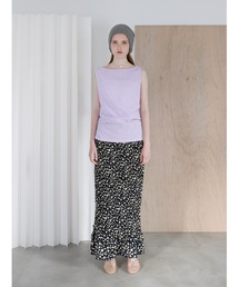 shirring long skirt