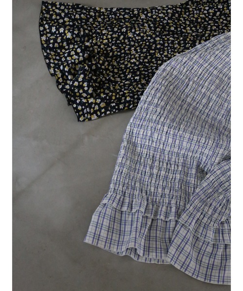 Katrin TOKYO（カトリーントーキョー）の「shirring long skirt（スカート・レディース・チェック/ブラック系その他・FREE/XS）」の5枚目の写真
