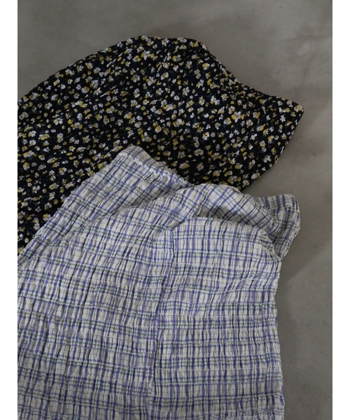 Katrin TOKYO（カトリーントーキョー）の「shirring long skirt（スカート・レディース・チェック/ブラック系その他・FREE/XS）」の6枚目の写真