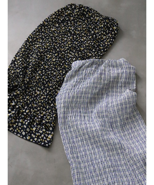 Katrin TOKYO（カトリーントーキョー）の「shirring long skirt（スカート・レディース・チェック/ブラック系その他・FREE/XS）」の7枚目の写真