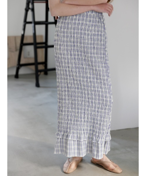 Katrin TOKYO（カトリーントーキョー）の「shirring long skirt（スカート・レディース・チェック/ブラック系その他・FREE/XS）」の21枚目の写真