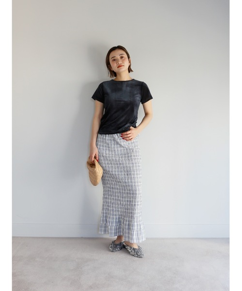 Katrin TOKYO（カトリーントーキョー）の「shirring long skirt（スカート・レディース・チェック/ブラック系その他・FREE/XS）」の22枚目の写真