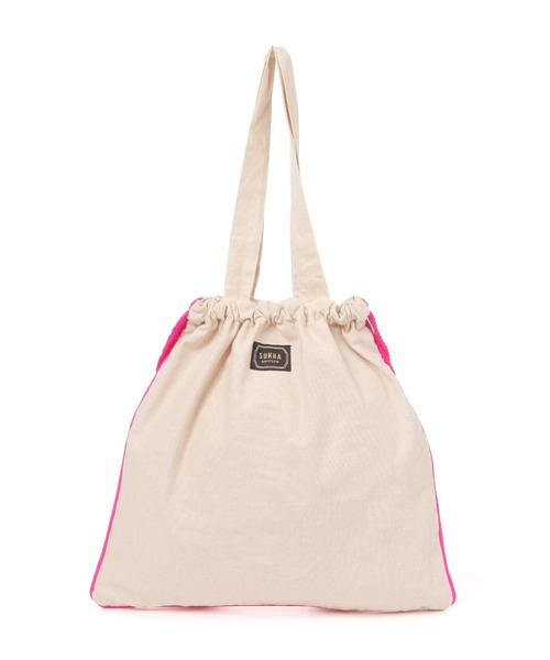 BAYFLOW（ベイフロー）の「[A4サイズ収納可]刺繍巾着トート（トートバッグ・レディース・グリーン/ピンク・FREE）」の12枚目の写真