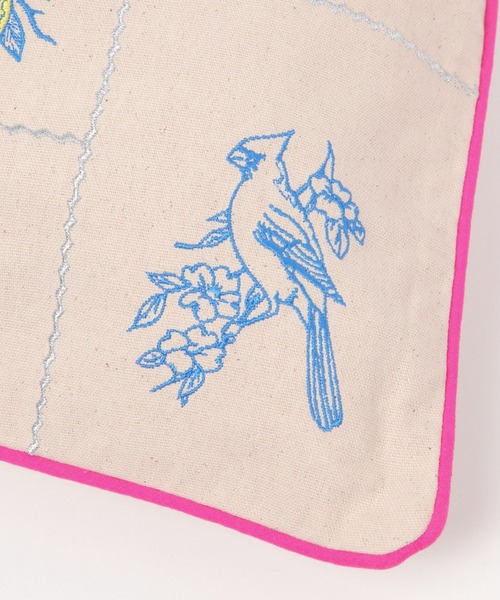 BAYFLOW（ベイフロー）の「[A4サイズ収納可]刺繍巾着トート（トートバッグ・レディース・グリーン/ピンク・FREE）」の17枚目の写真