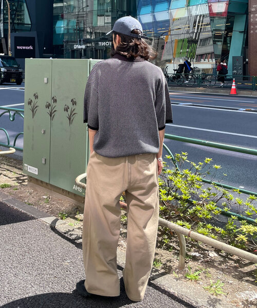 CIAOPANIC（チャオパニック）の「バーズアイサマーニットポロシャツ（シャツ/ブラウス・レディース・ブラック/ネイビー・FREE）」の10枚目の写真