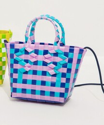branshes(ブランシェス)のカラフルテープ編みバッグ(トートバッグ)