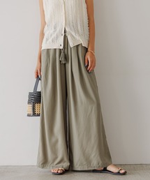 BAYFLOW | [さらっとした穿き心地]テンセル(TM)繊維混ワイドパンツ(その他パンツ)