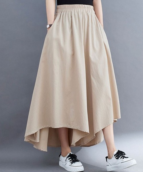 SallyLunn(サリーラン)の「ウエストゴムキュロットパンツ(その他パンツ・レディース・ベージュ/ブラック/ネイビー/カーキ・FREE)」の5枚目の写真