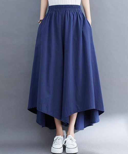 SallyLunn(サリーラン)の「ウエストゴムキュロットパンツ(その他パンツ・レディース・ベージュ/ブラック/ネイビー/カーキ・FREE)」の12枚目の写真