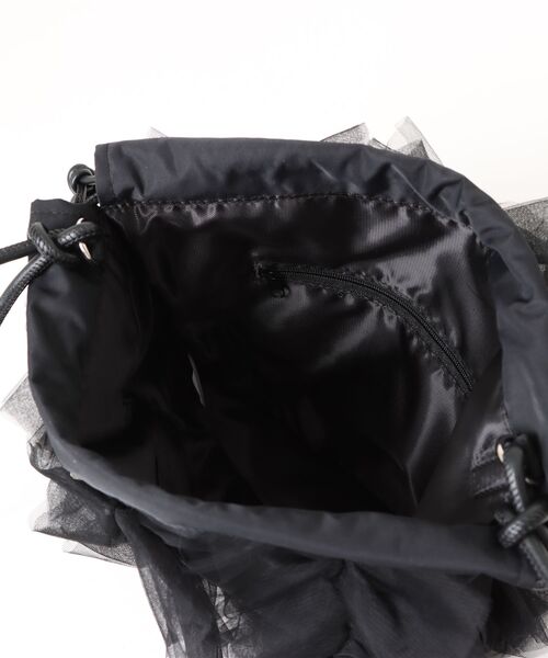 MIAN (ミアン)の「【MIAN】2wayボリュームチュールフリル ドロスト巾着バッグ ショルダーバッグ 結婚式 二次会 オケージョン / 2251-299-1(ショルダーバッグ・レディース・ブラック/ピンク/ブルー/グレー・FREE)」の9枚目の写真