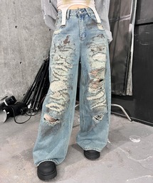 ユニセックス ダメージ デニム 2タイプ 穴あきジーンズ nr9162 Acne Studios ACNE STUDIOS アクネストゥディオズ ルーズ