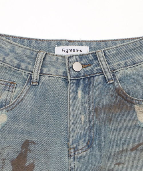 Figments（フィグメンツ）の「ハードダメージデニム（デニムパンツ・レディース・ライトブルー・SMALL/MEDIUM/LARGE）」の6枚目の写真