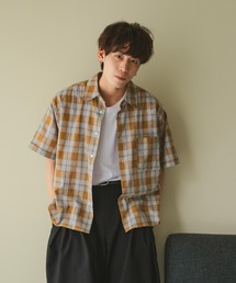 INTER FACTORY（インターファクトリー）の「Ryo - Gren Check Short Shirt / グレンチェックショートシャツ　made in INTER FACTORY（シャツ/ブラウス・メンズ）」