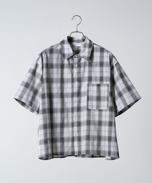 INTER FACTORY（インターファクトリー）の「Ryo - Gren Check Short Shirt / グレンチェックショートシャツ　made in INTER FACTORY（シャツ/ブラウス・メンズ・イエロー/ブラック・MEDIUM/LARGE）」の10枚目の写真
