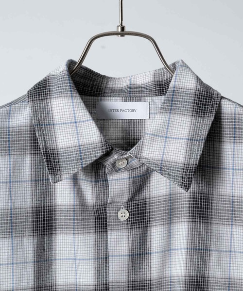 INTER FACTORY（インターファクトリー）の「Ryo - Gren Check Short Shirt / グレンチェックショートシャツ　made in INTER FACTORY（シャツ/ブラウス・メンズ・イエロー/ブラック・MEDIUM/LARGE）」の13枚目の写真
