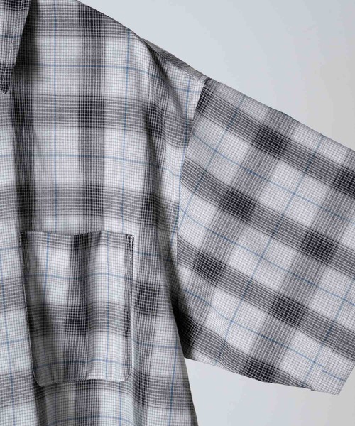INTER FACTORY（インターファクトリー）の「Ryo - Gren Check Short Shirt / グレンチェックショートシャツ　made in INTER FACTORY（シャツ/ブラウス・メンズ・イエロー/ブラック・MEDIUM/LARGE）」の17枚目の写真