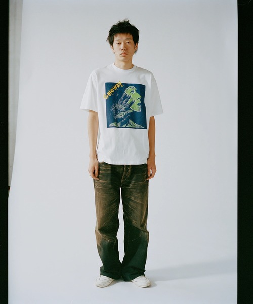 LOOSE JOINTS(ルーズジョインツ)の「ED DAVIS - GATEWAY S/S TEE(Tシャツ/カットソー・メンズ・ブラック/ホワイト・M/L)」の6枚目の写真