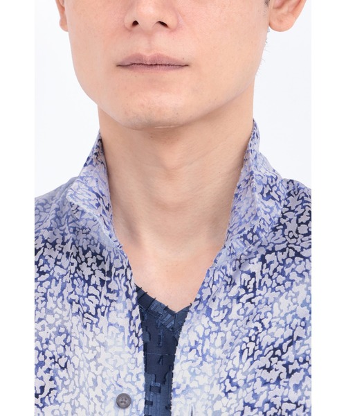 TORNADO MART（トルネードマート）の「TORNADO MART∴レオパードオパールオーシャン半袖シャツ（シャツ/ブラウス・メンズ・ブルー/ベージュ・M/L/LL/XXL）」の15枚目の写真