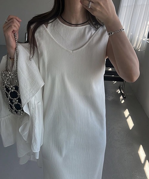 最終値下げ【ウィルフリー】大人気　ワンピース willfully pearl shoulder camisole set original big flower print OP