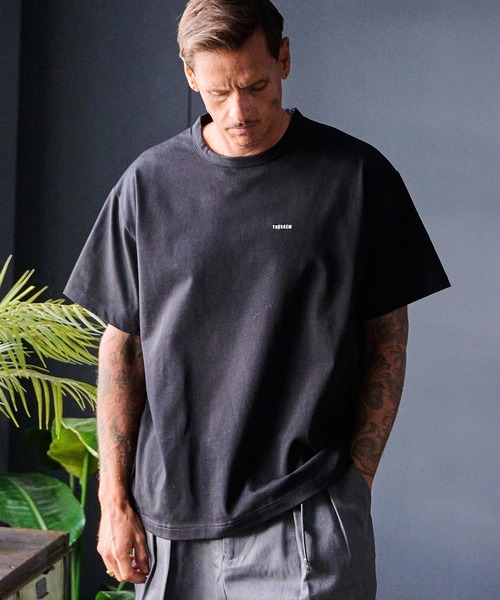 THEOREM(セオレム)の「mt9796- Embroidered Tee Tシャツ(Tシャツ/カットソー・メンズ・ブラック/ダークネイビー/ホワイト・L/XL/M)」の21枚目の写真
