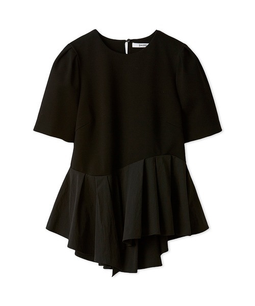 【新品未使用】SNIDEL♡ぺプラムカットソー ブラック ペプラムカットソー（カットソー/Tシャツ）｜SNIDEL（スナイデル