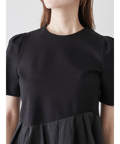 SNIDEL ペプラムカットソー スナイデル SNIDEL ペプラムカットソー （BLK） -ファッション