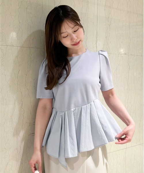完売色♥️新作新品✨ SNIDEL スナイデル ペプラムカットソー ペプラムカットソー（カットソー/Tシャツ）｜SNIDEL（スナイデル