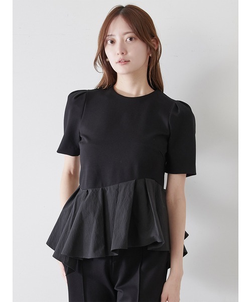 【試着のみ】SNIDEL カットソー ペプラムカットソー（Tシャツ/カットソー）｜SNIDEL（スナイデル