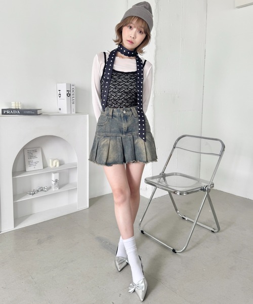 SOLLON.（ソルロン）の「ドット/レオパードアソートネクタイ（ネクタイ・レディース・レオパード/ブラック/ホワイト・FREE）」の6枚目の写真