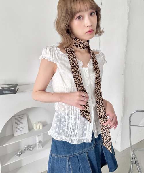 SOLLON.（ソルロン）の「ドット/レオパードアソートネクタイ（ネクタイ・レディース・レオパード/ブラック/ホワイト・FREE）」の17枚目の写真