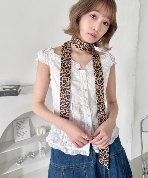 SOLLON.（ソルロン）の「ドット/レオパードアソートネクタイ（ネクタイ・レディース・レオパード/ブラック/ホワイト・FREE）」の18枚目の写真