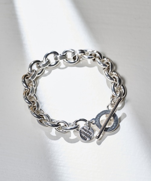 PHILIPPE AUDIBERT】Chain saint germain bracelet brass silver PHILIPPE AUDIBERT】Chain saint germain bracelet brass silver