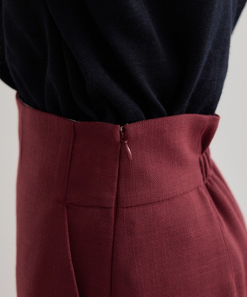 ROPE'（ロペ）の「リネンライク ポケット付きタイトスカート/イージーケア（スカート・レディース・ブラック/ベージュ/ブラウン/ワイン・36/40/38）」の15枚目の写真