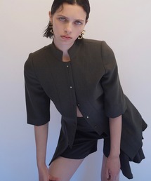 RUMCHE（ラムシェ）の「Stand Collar Jacket / スタンドカラージャケット（ノーカラージャケット）」