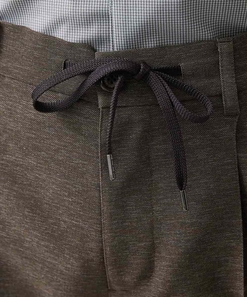 MICHEL KLEIN HOMME   （ミッシェルクランオム）の「カラミメッシュスラックスイージーパンツ　セットアップ（スラックス・メンズ・ダークグレー/ブラウン・MEDIUM/LARGE/X-LARGE）」の9枚目の写真