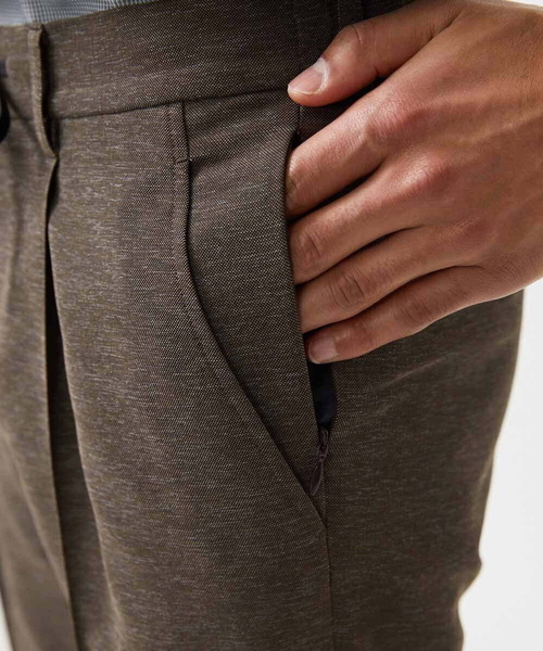 MICHEL KLEIN HOMME   （ミッシェルクランオム）の「カラミメッシュスラックスイージーパンツ　セットアップ（スラックス・メンズ・ダークグレー/ブラウン・MEDIUM/LARGE/X-LARGE）」の7枚目の写真