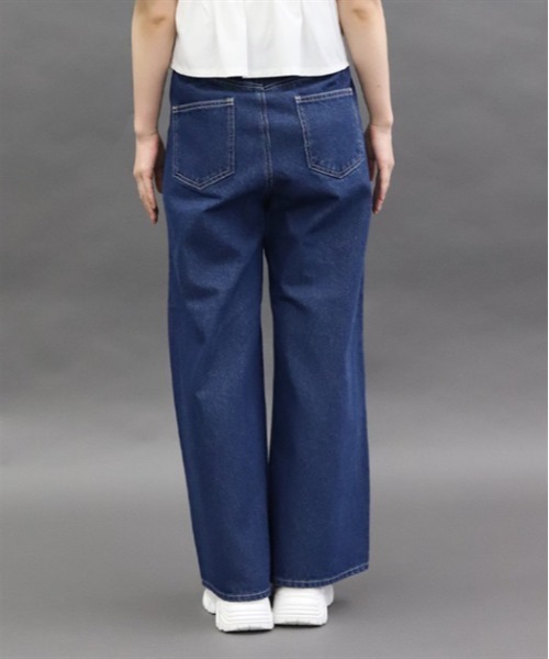 axes femme POETIQUE（アクシーズファムポエティック）の「ダメージデニムルーズパンツ（デニムパンツ・レディース・ブラック/パープル/インディゴブルー・MEDIUM）」の6枚目の写真