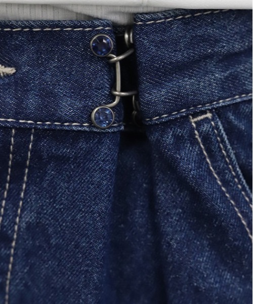 axes femme POETIQUE（アクシーズファムポエティック）の「ダメージデニムルーズパンツ（デニムパンツ・レディース・ブラック/パープル/インディゴブルー・MEDIUM）」の7枚目の写真